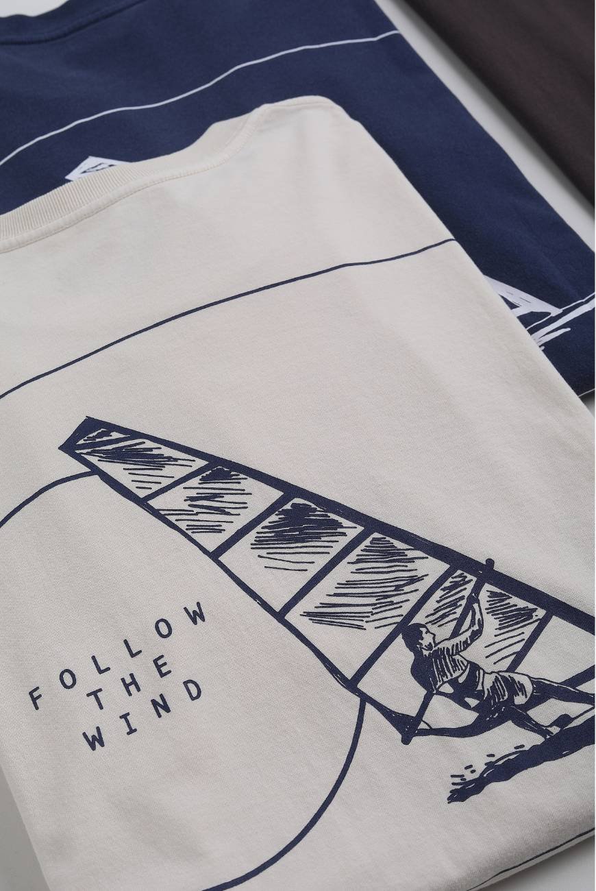T-Shirt Vela Tidewind Off-White - Imagem 3